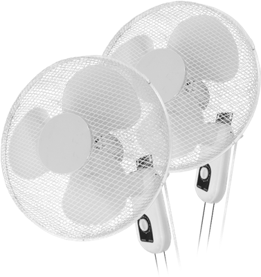 16" Wall Fan Twin Pack