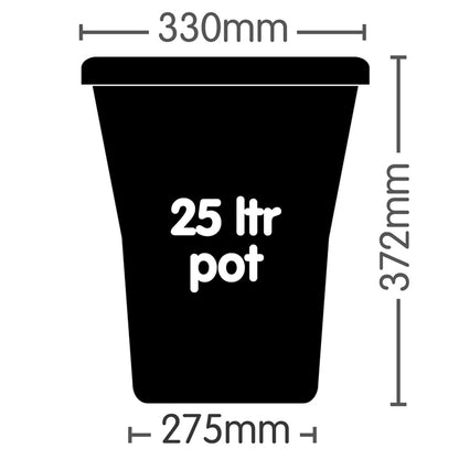 25L Pot (Black)