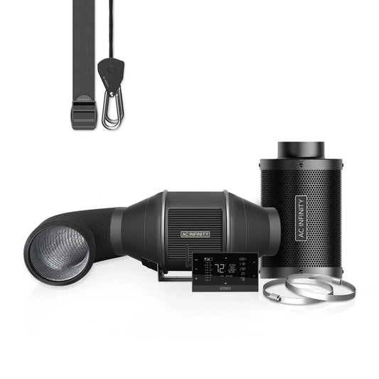 ***PRE ORDER*** Air Filtration Kit 4" with AI Environment Controller, Upgraded Inline Fan, Carbon Filter