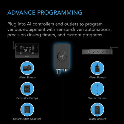 ***PRE ORDER*** Hydro Sensor for Controller AI+, Precise pH, EC, TDS and Water Temp Data Tracking, Enables Equipment Control Programming