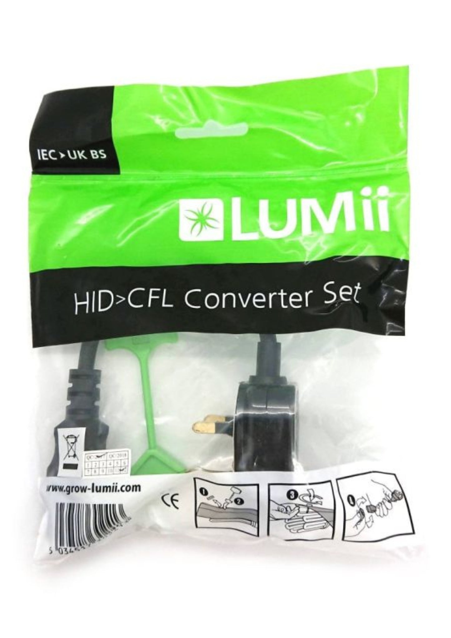 LUMii HID-auf-CFL-Konverterkabel, UK-Stecker 