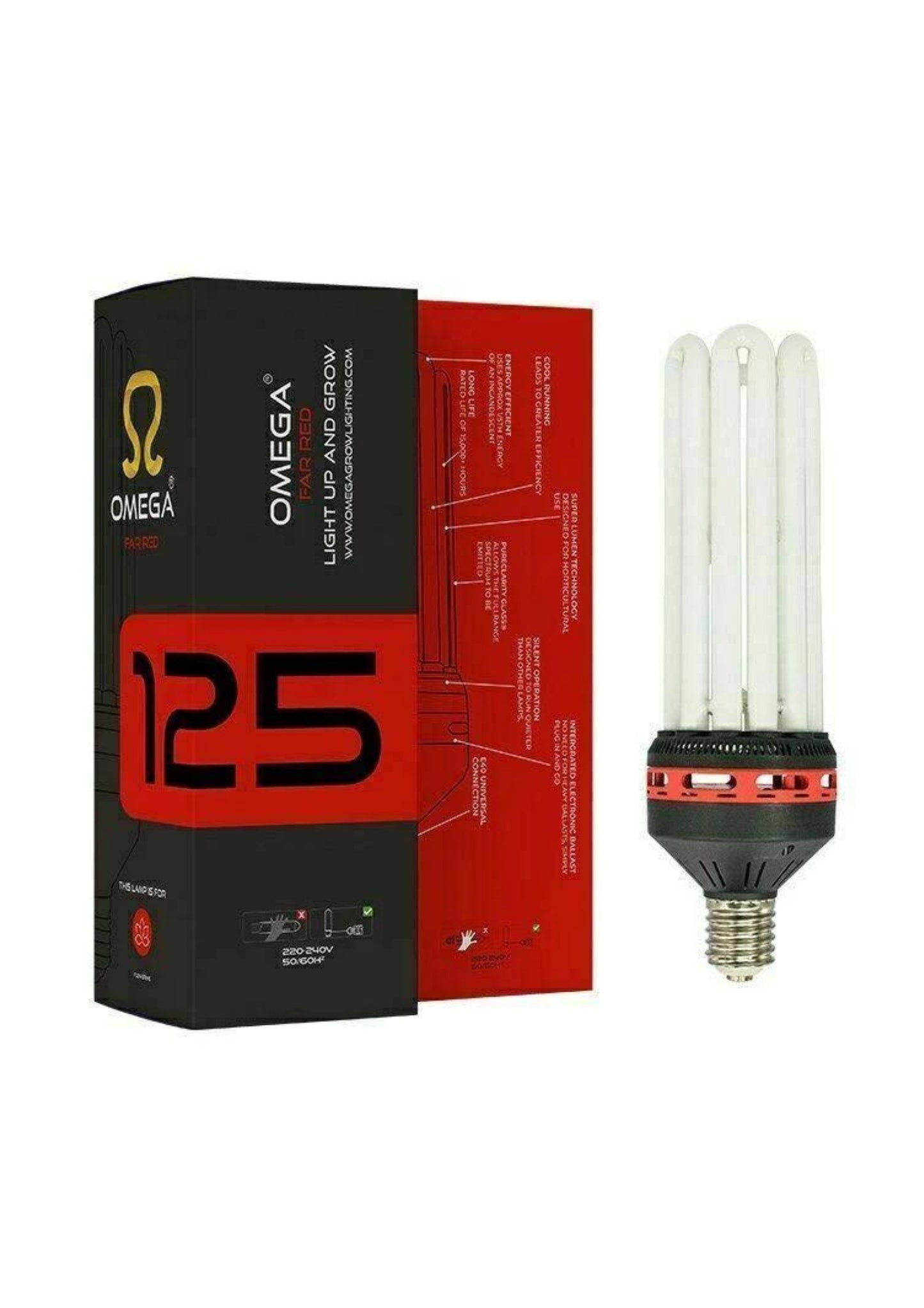 Omega Far Red CFL Lamps 2700k