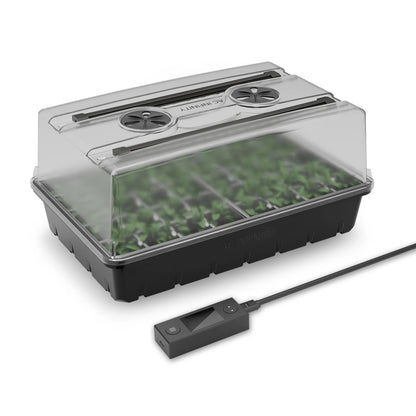 AC Infinity Humidity Dome, Germination Kit With Led Grow Light Bars, 5X8 Cell Tray