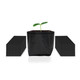 Nursery Bags Half Gallon, Non-Woven Fabric Growing Pouches, 50-Pack