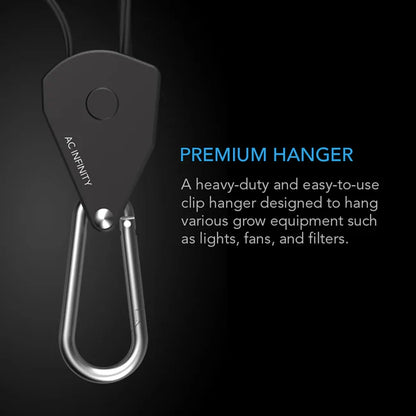 Heavy-Duty Adjustable Rope Clip Hanger, Six Pairs