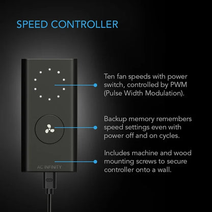 Air Filtration kit Pro 8", with AL Environment Controller, Upgraded Inline Fan, Carbon Filter