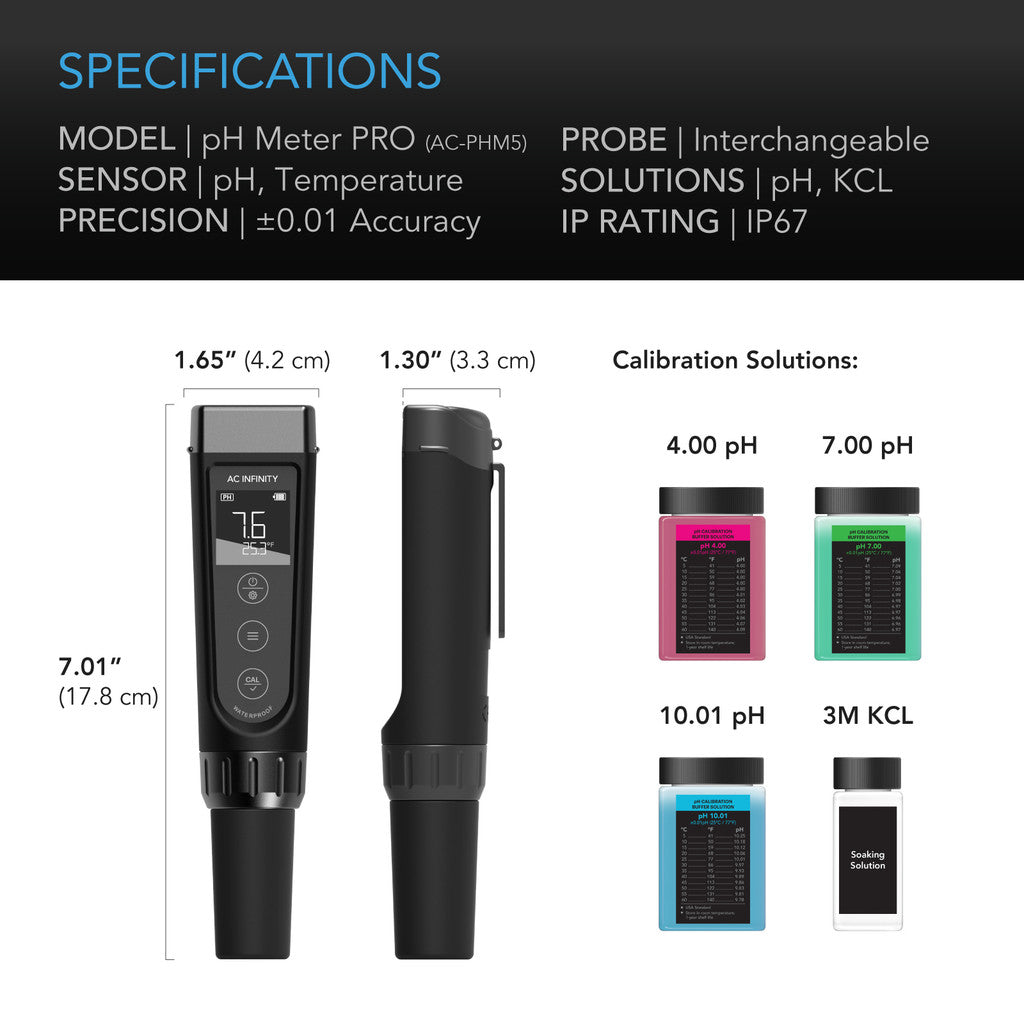 Ph Meter Pro Kit Interchangable Probe