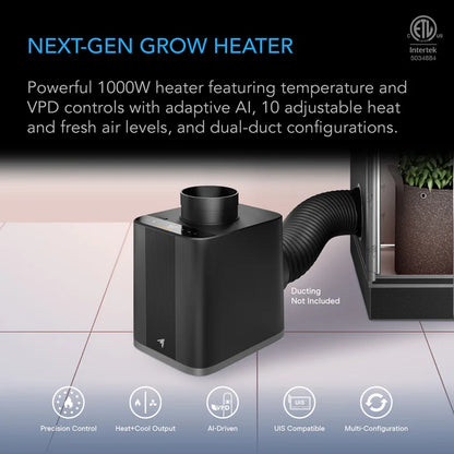 ***PRE ORDER*** THERMOFORGE T7, Plant Heater 1000W with AI-Powered VPD Temp Controller