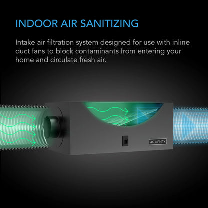 AC Infinity Air Filter Box with High Efficacy Filter, 6 Inch